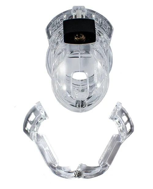 Locked In Lust The Vice Mini V2 Chastity Cage in Clear Locked In Lust Male Sex Toys