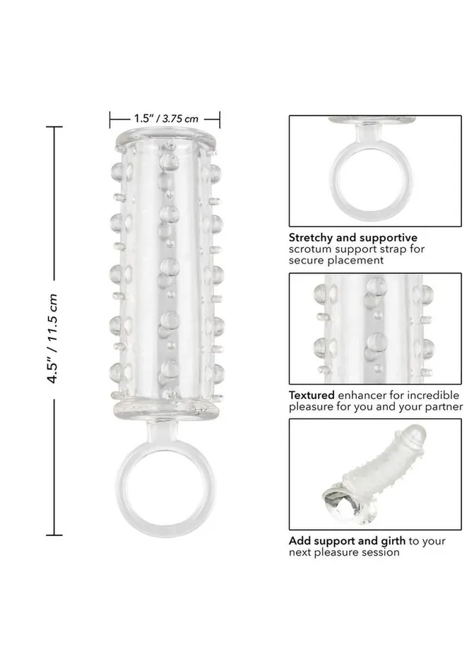 Male Sex Toys Extensions Sensation Enhancer Penis Sleeve with Scrotum Support
