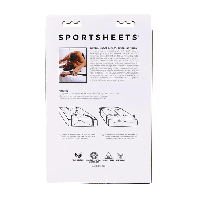 Dildos Sportsheets Sportsheets Saffron Under the Bed Restraint System
