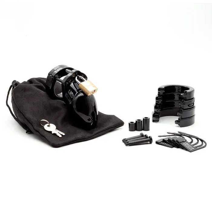 CB6000S Black Chastity Cage Kit Healthy Active Male Sex Toys