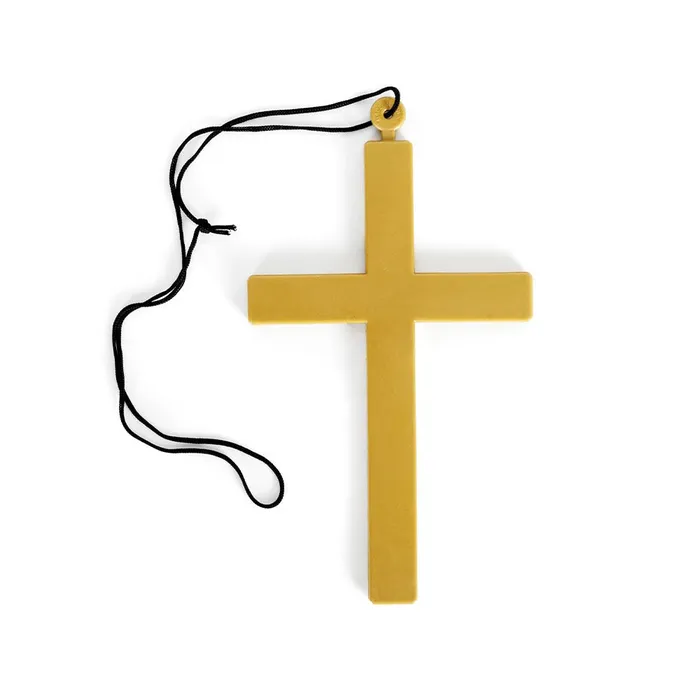 Vibrators JD Party Jumbo Gold Cross Necklace