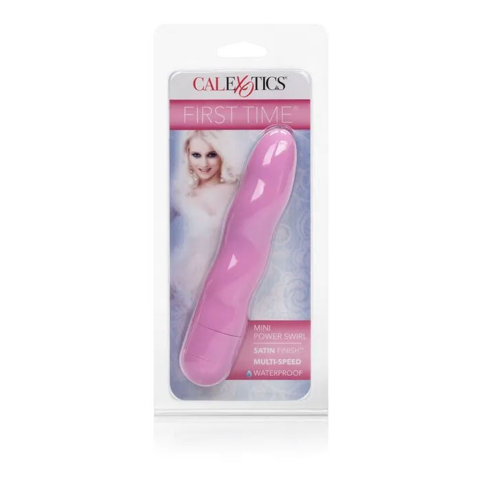 Vibrators First Time Mini Power Swirl Pink CalExotics Vibrators First Time Mini Power Swirl Pink CalExotics