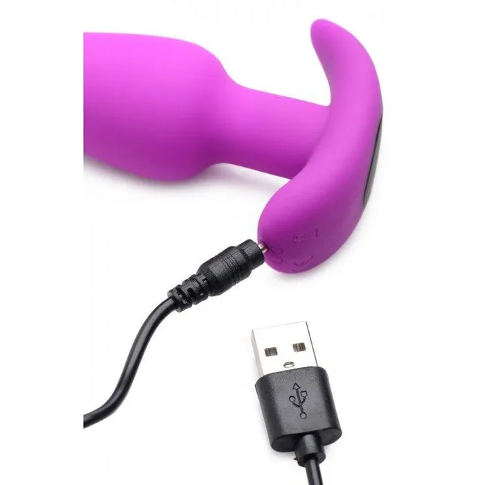 21x Silicone Butt Plug With Remote Purple XR Brands Anal 21x Silicone Butt Plug With Remote Purple XR Brands Anal