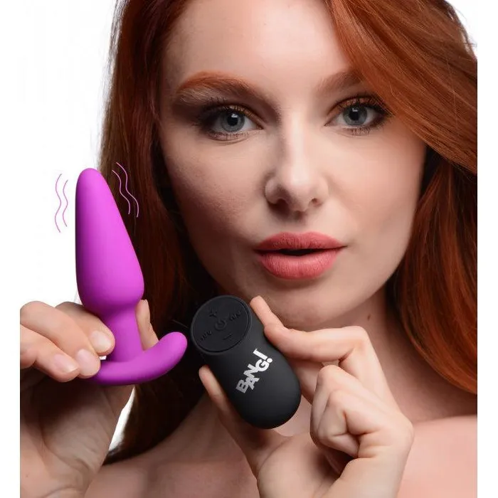 21x Silicone Butt Plug With Remote Purple XR Brands Anal 21x Silicone Butt Plug With Remote Purple XR Brands Anal