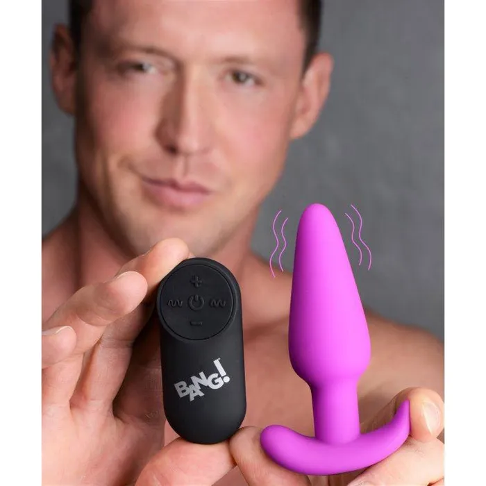 21x Silicone Butt Plug With Remote Purple XR Brands Anal 21x Silicone Butt Plug With Remote Purple XR Brands Anal