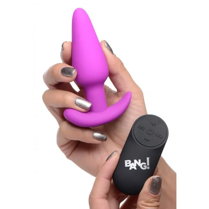 21x Silicone Butt Plug With Remote Purple XR Brands Anal 21x Silicone Butt Plug With Remote Purple XR Brands Anal