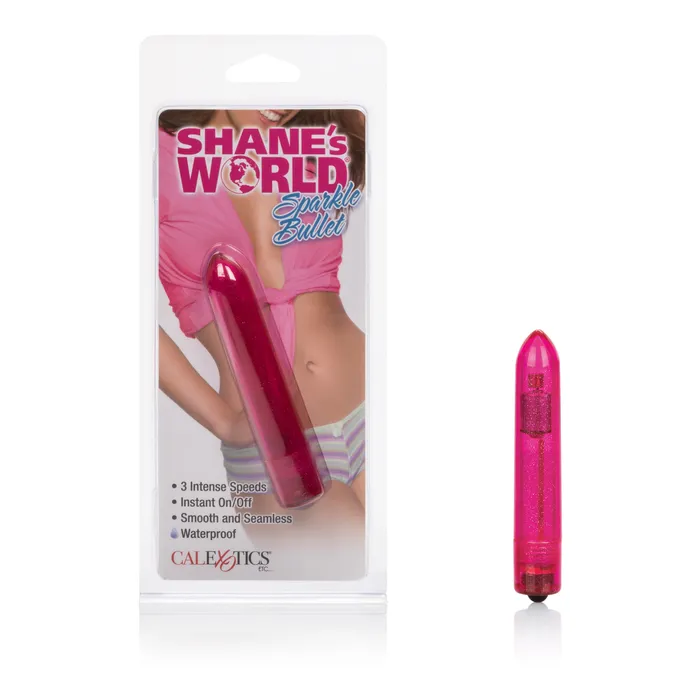 CalExotics Female Sex Toys Shanes World Sparkle Bullet Pink CalExotics Female Sex Toys Shanes World Sparkle Bullet Pink