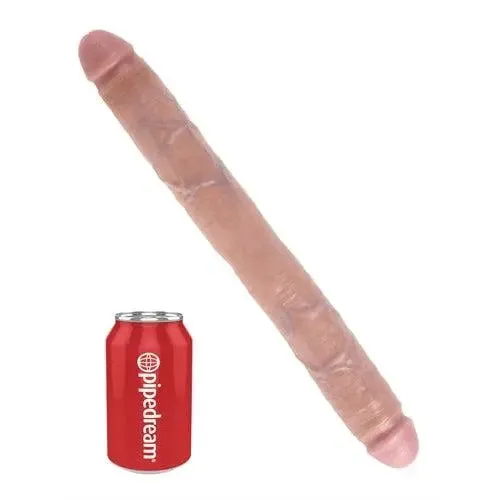 Dildos Pipedream King Cock 16 Inch Thick Double Dildo Flesh